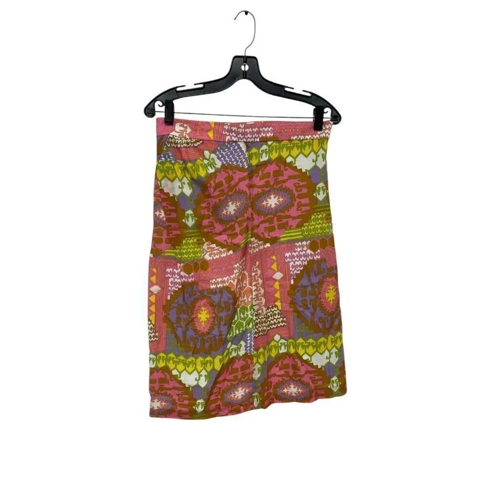 Trina Turk Womens Straight & Pencil Skirt Size 2 Pink Printed Beach NWOT